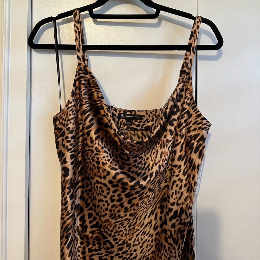 INC animal print dress
